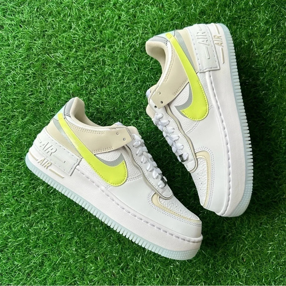 Nike Air Force 1 Shadow AF1 Lemon Twist - Picture 4 of 7